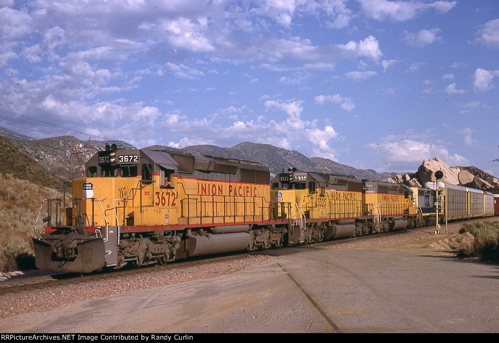 UP 3672 near Cajon